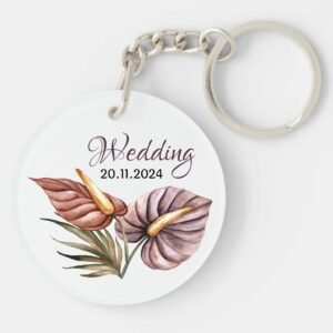 Acrylic Wedding Keychain