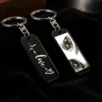 custom metal eye keychain